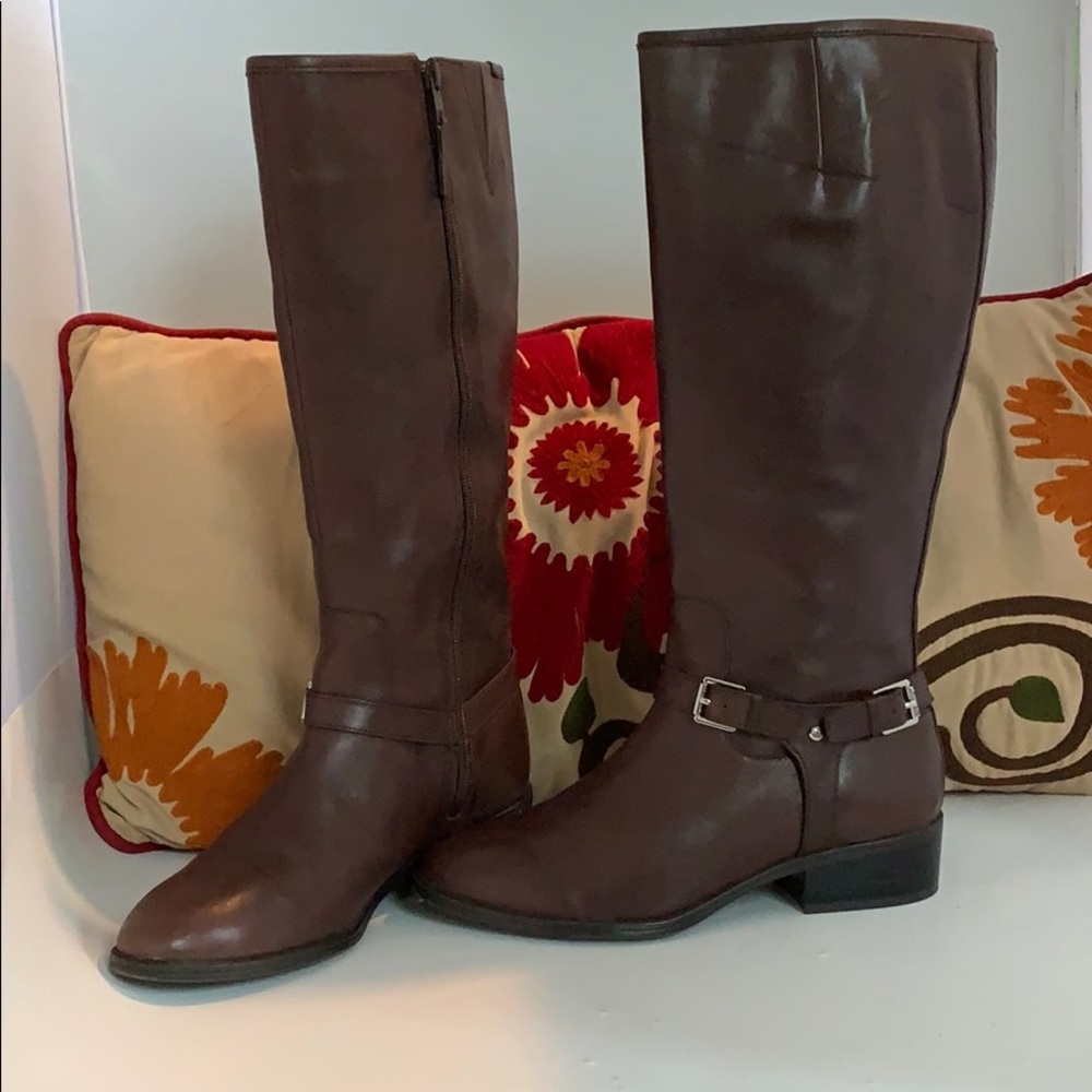 Lauren Ralph Lauren Morion Leather Boots Size 8B